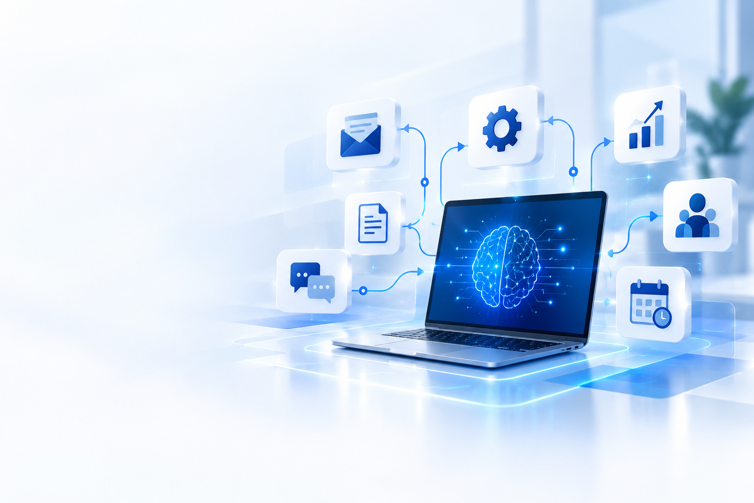 AI-powered business automation and connected digital workflows